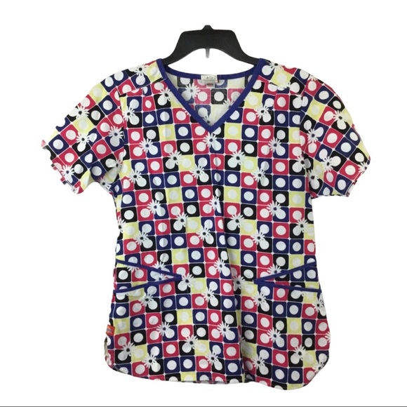 Dickies Tops - Dickies Women's Floral Nursing Scrub Top